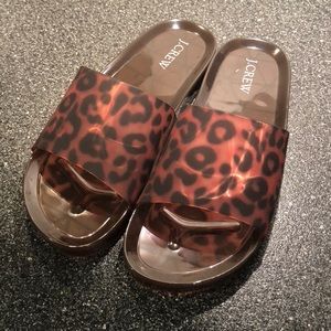 J. Crew Tortoise Slides - Size 9